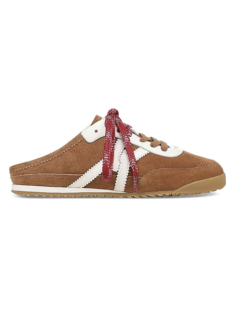 Women's Nicoline Suede-Blend Low-Top Sneakers - Chestnut Multi - Size 11