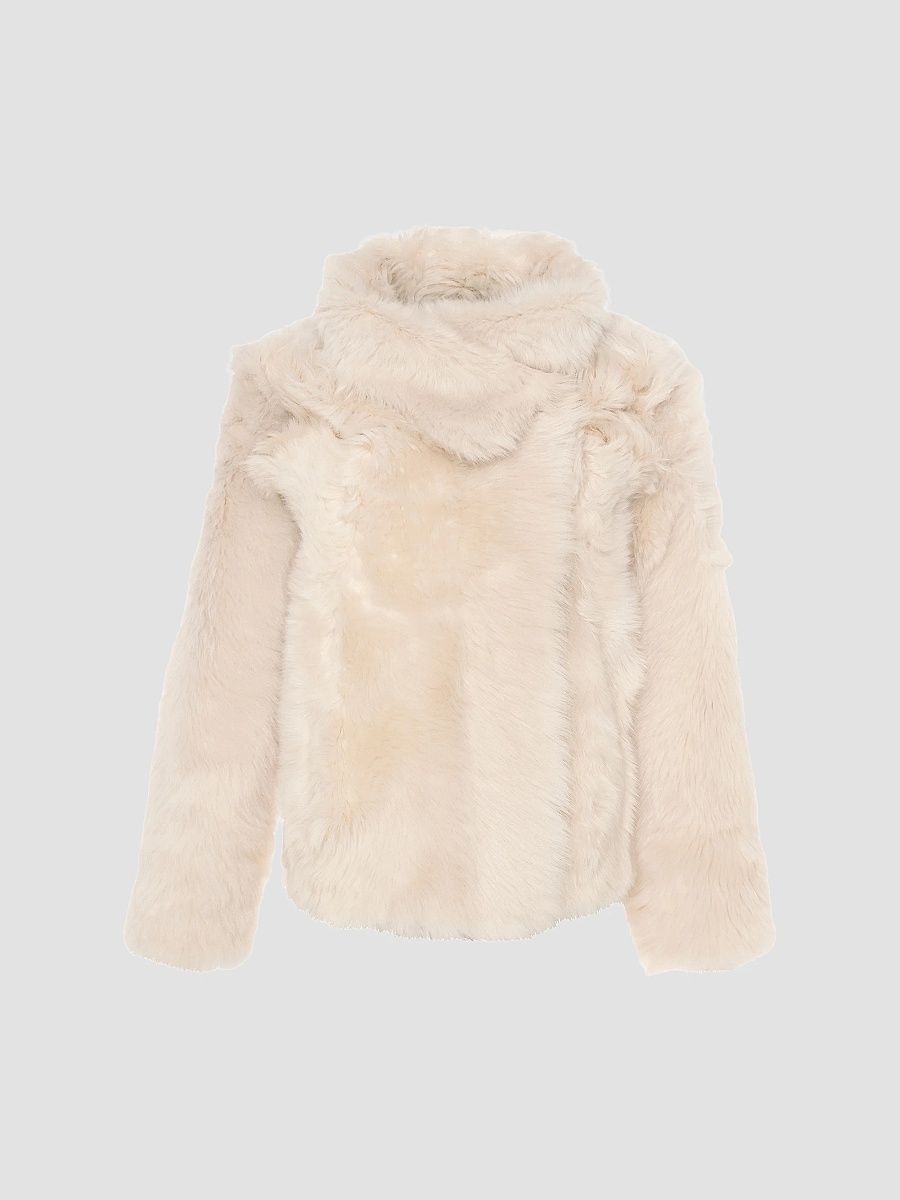 Gorski Women's Toscana Shearling Lamb Reversible Jacket - Ivory - Size XL
