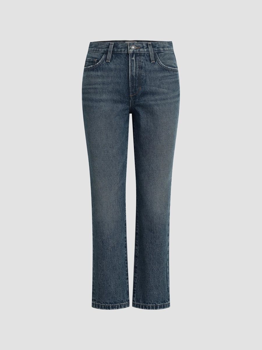 Favorite Daughter Women's The Dot Mid-Rise Straight Ankle Jeans - Charlestown - Size 32