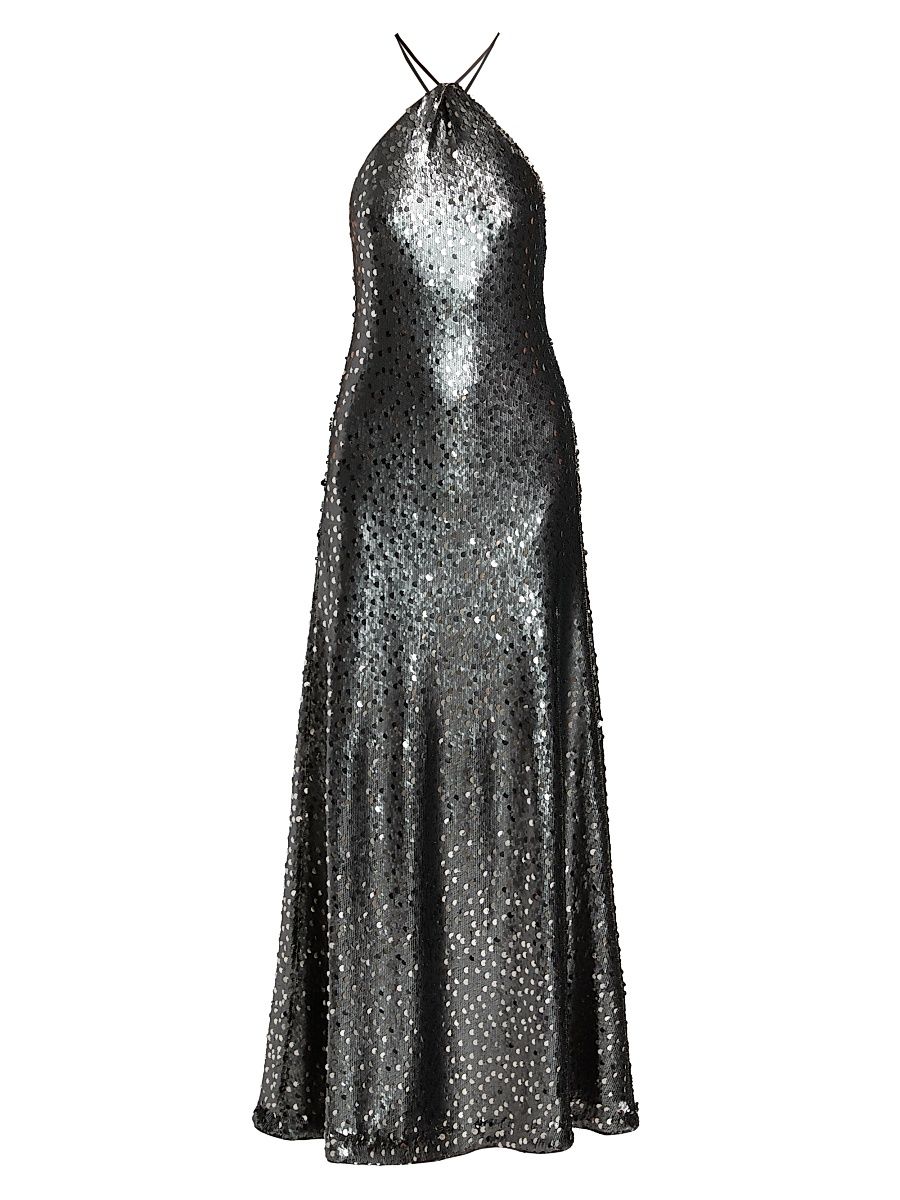 Women's Monica Sequined Gown - Gunmetal - Size 14