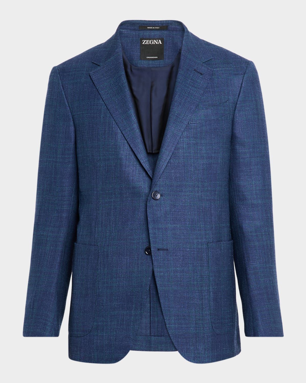 Men & apos;s Tonal Plaid Single-Breasted Sport Coat