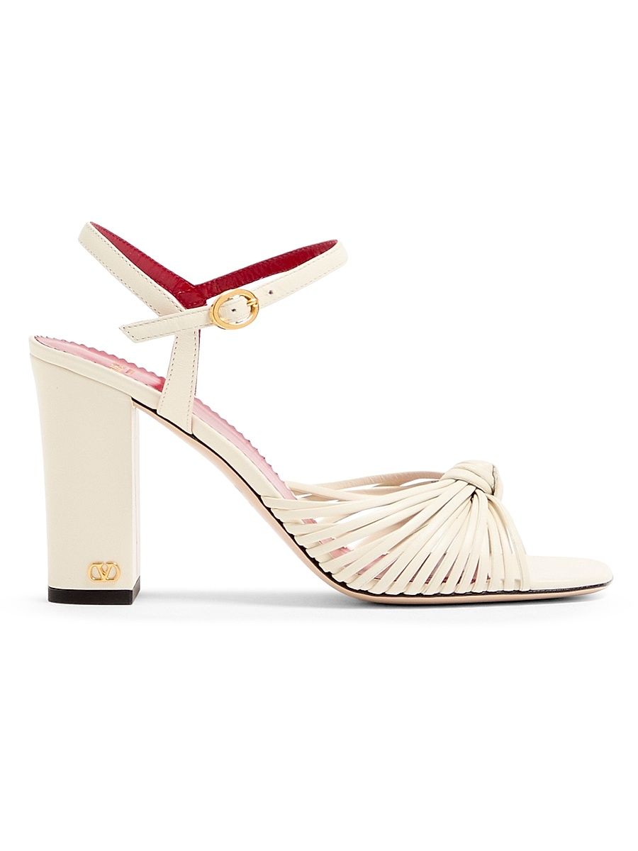 Women's Annet Kidskin 90MM Sandals - Ivory - Size 12