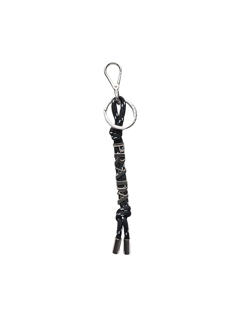 Men's Cord Key Ring - Black
