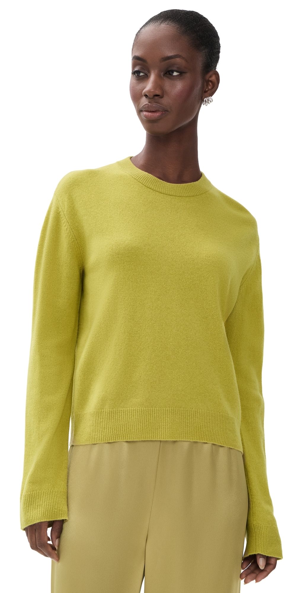 Leset Jesse Classic Crew Pullover Chartreuse XS