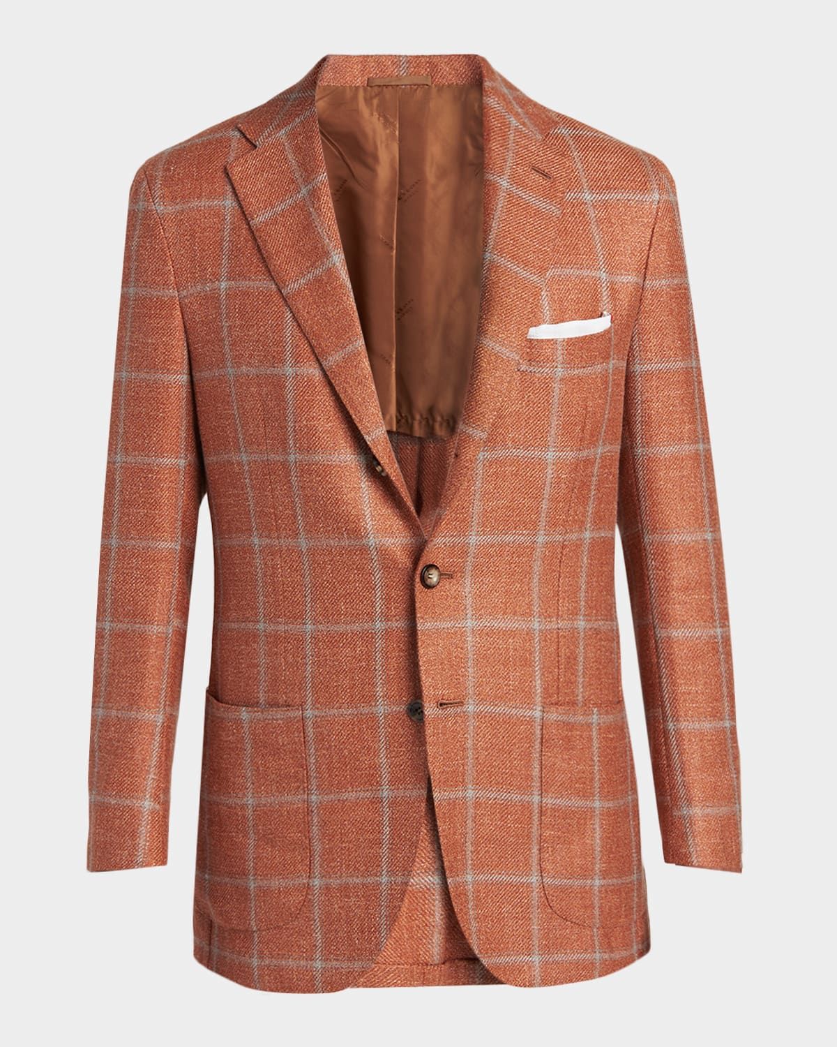 Men & apos;s Windowpane Check Cashmere-Blend Blazer