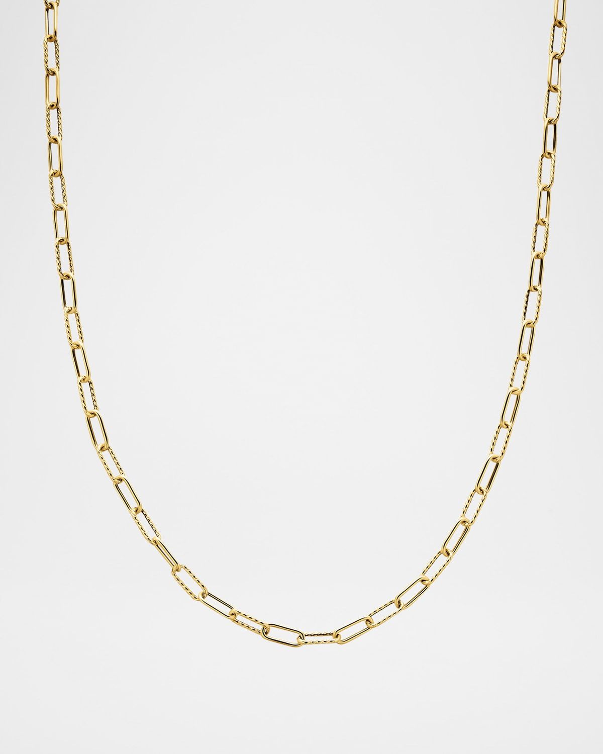 DY Madison Toggle Chain Necklace in 18K Gold, 4mm, 16"L