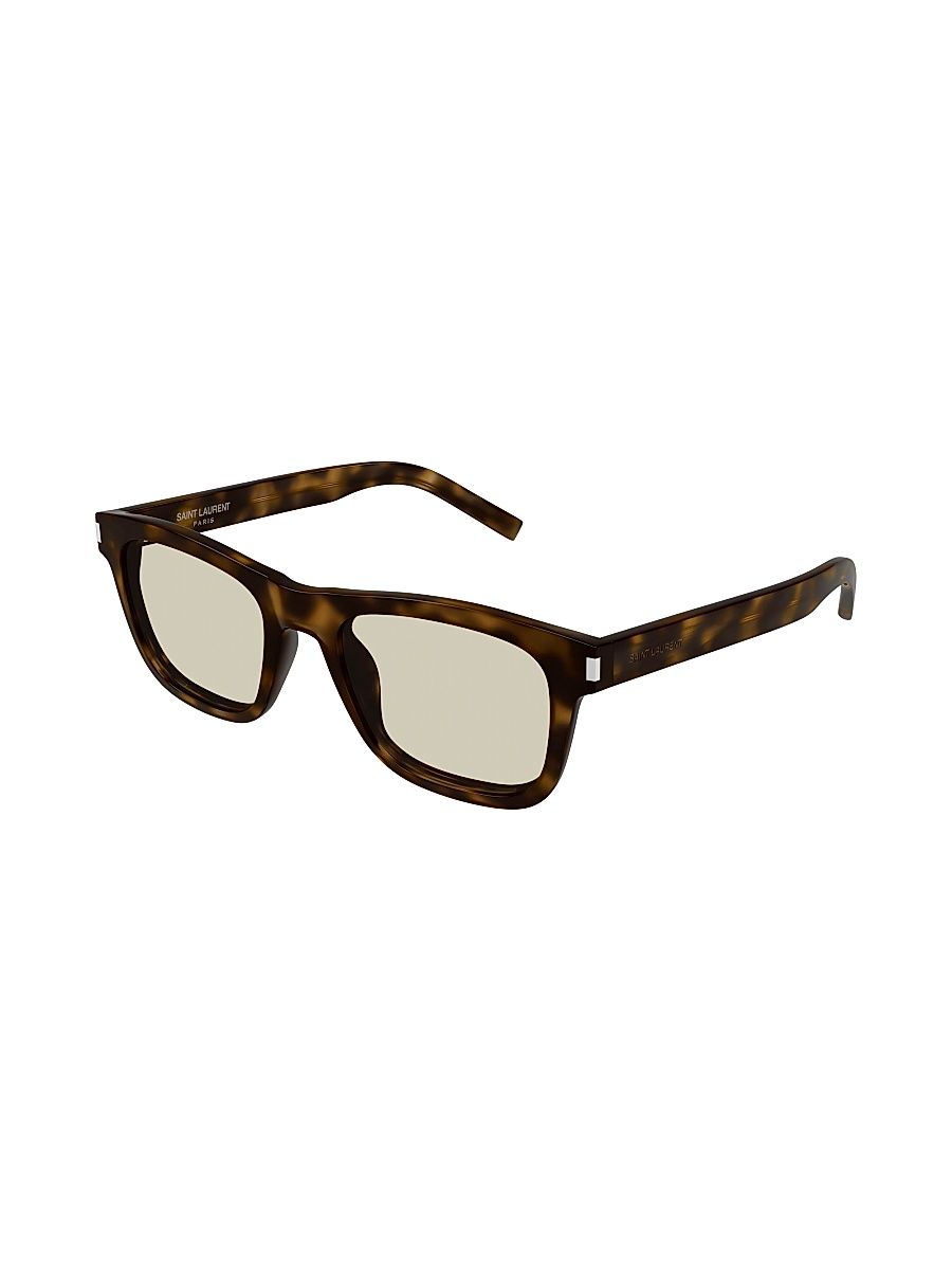 Men's 52MM Square Sunglasses - Havana Brown