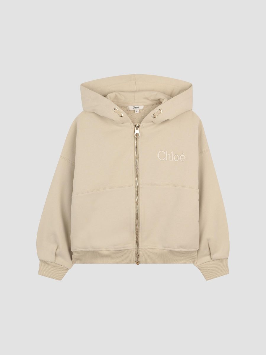 Girl's Little Girl's & Girl's Logo Zip-Front Hoodie - Light Lime - Size 8