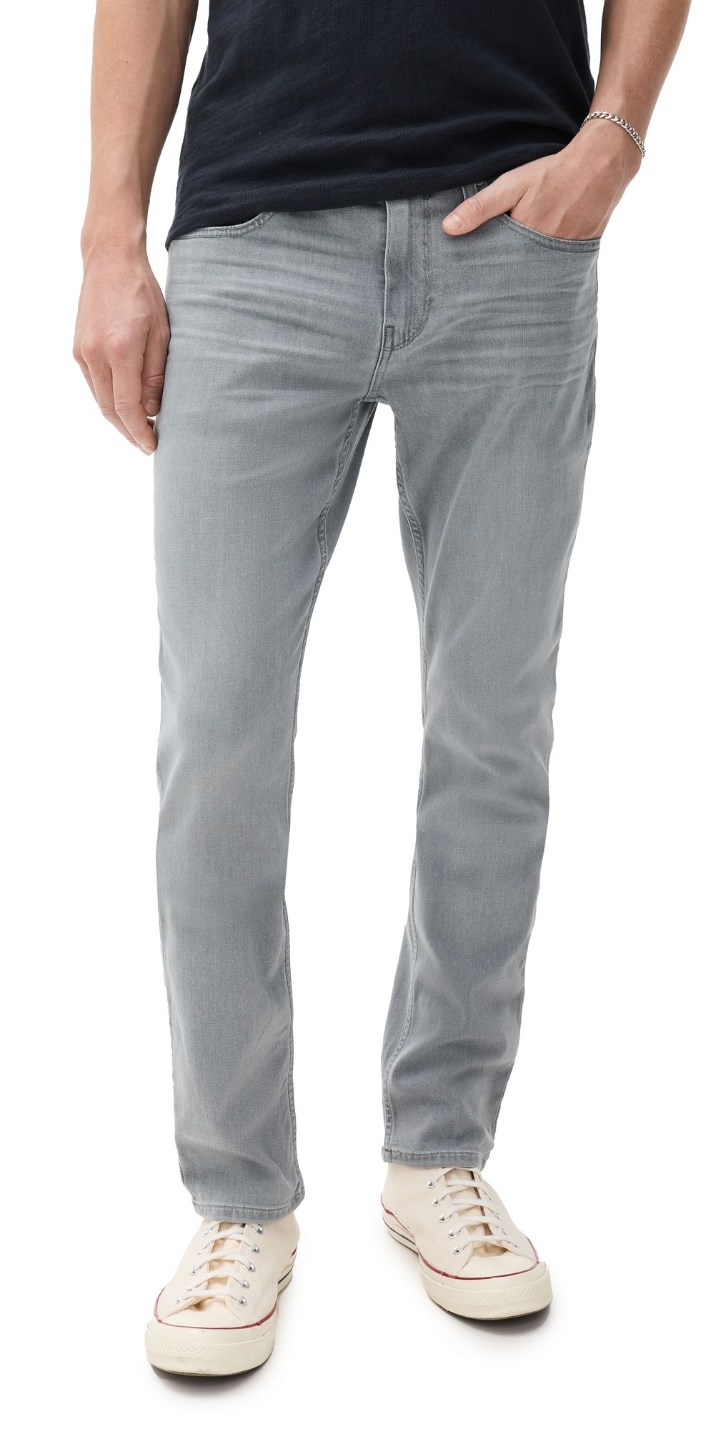 PAIGE Federal Transcend Slim Straight Jeans Patterson 38