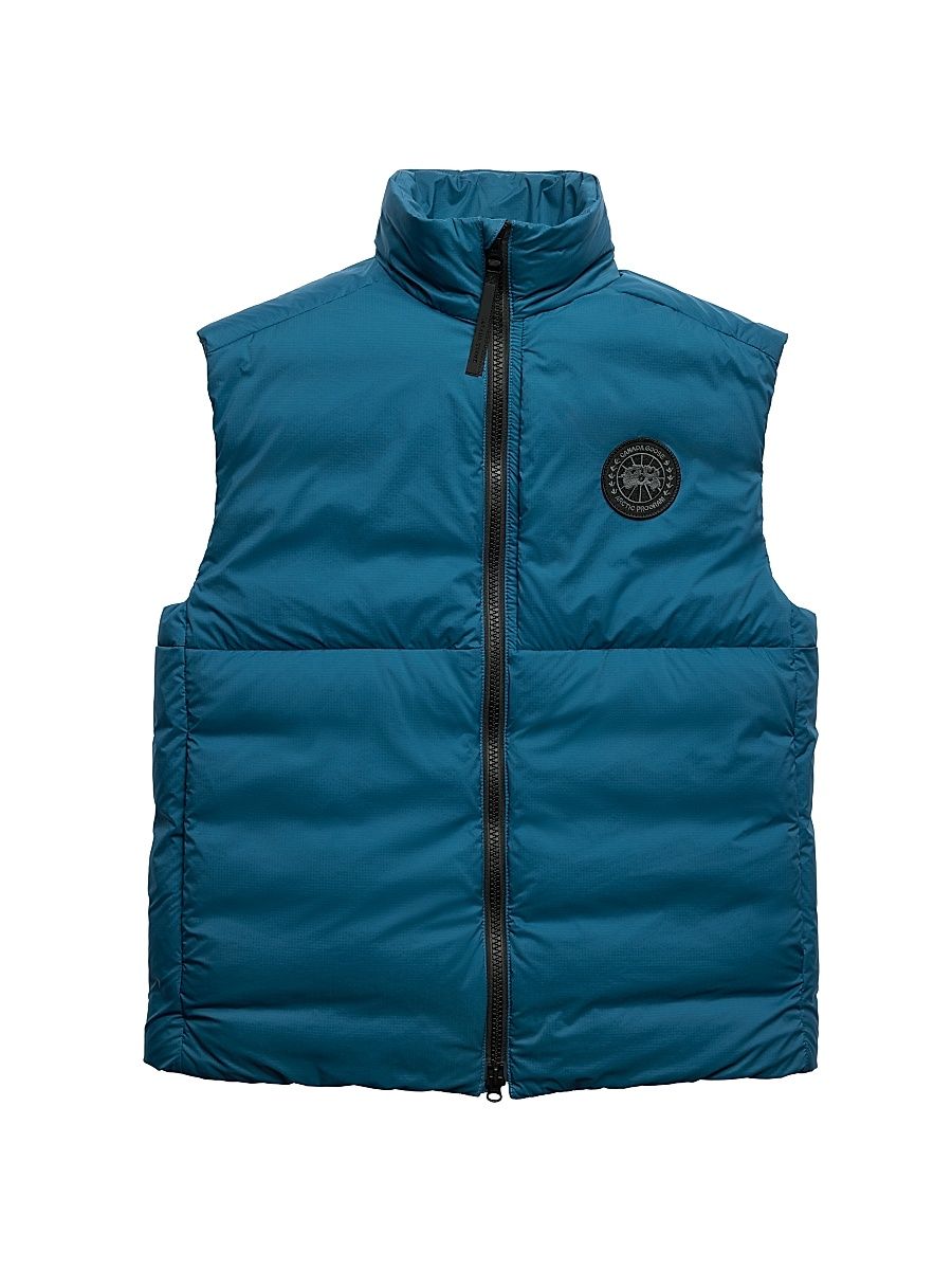 Men's Lodge Quilted Down Vest - Gaurd Blue - Size Small