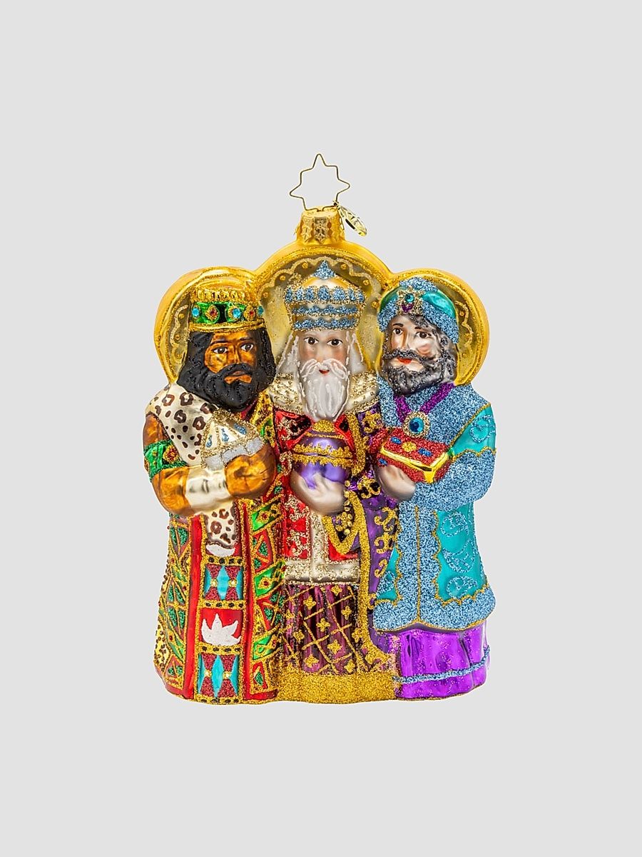 Journey Of The Wise Men Glass Ornament