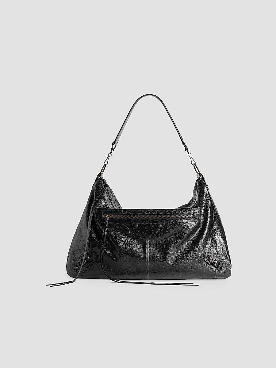 Balenciaga Men's Le City Moto Large Tote Bag - Black