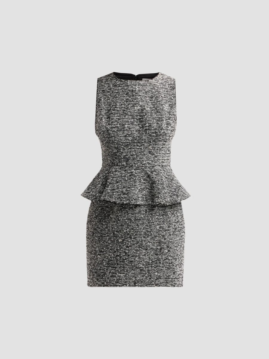 Milly Women's Piper Tweed Mini Dress - Grey Multi - Size 2