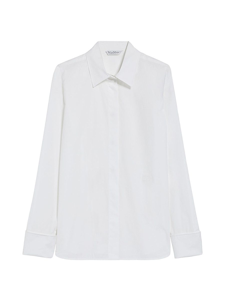 Women's Cotton Logo Shirt - Optical White - Size 16