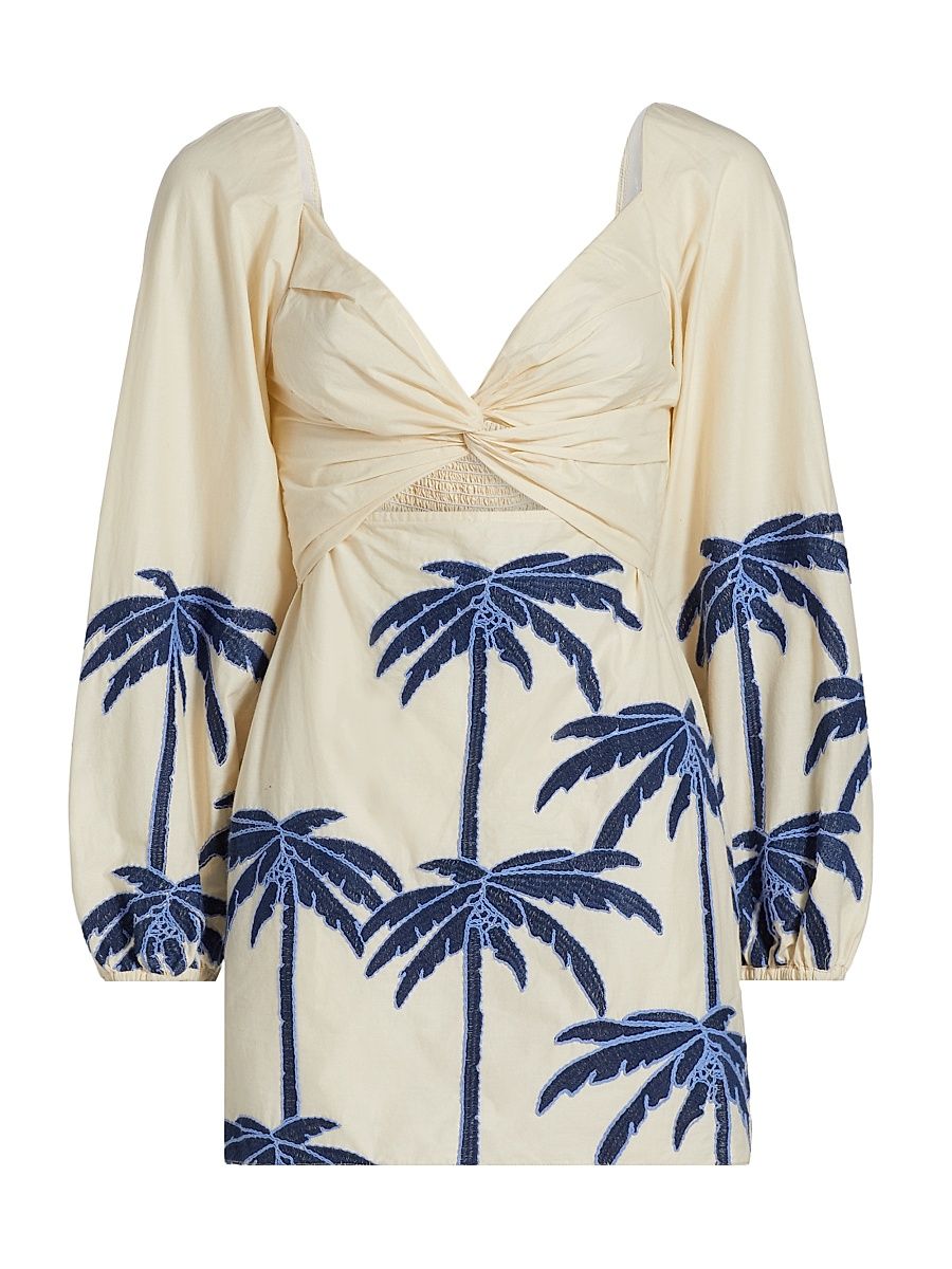 Women's Power Of The Sea Minidress - Ecru Blue - Size 12