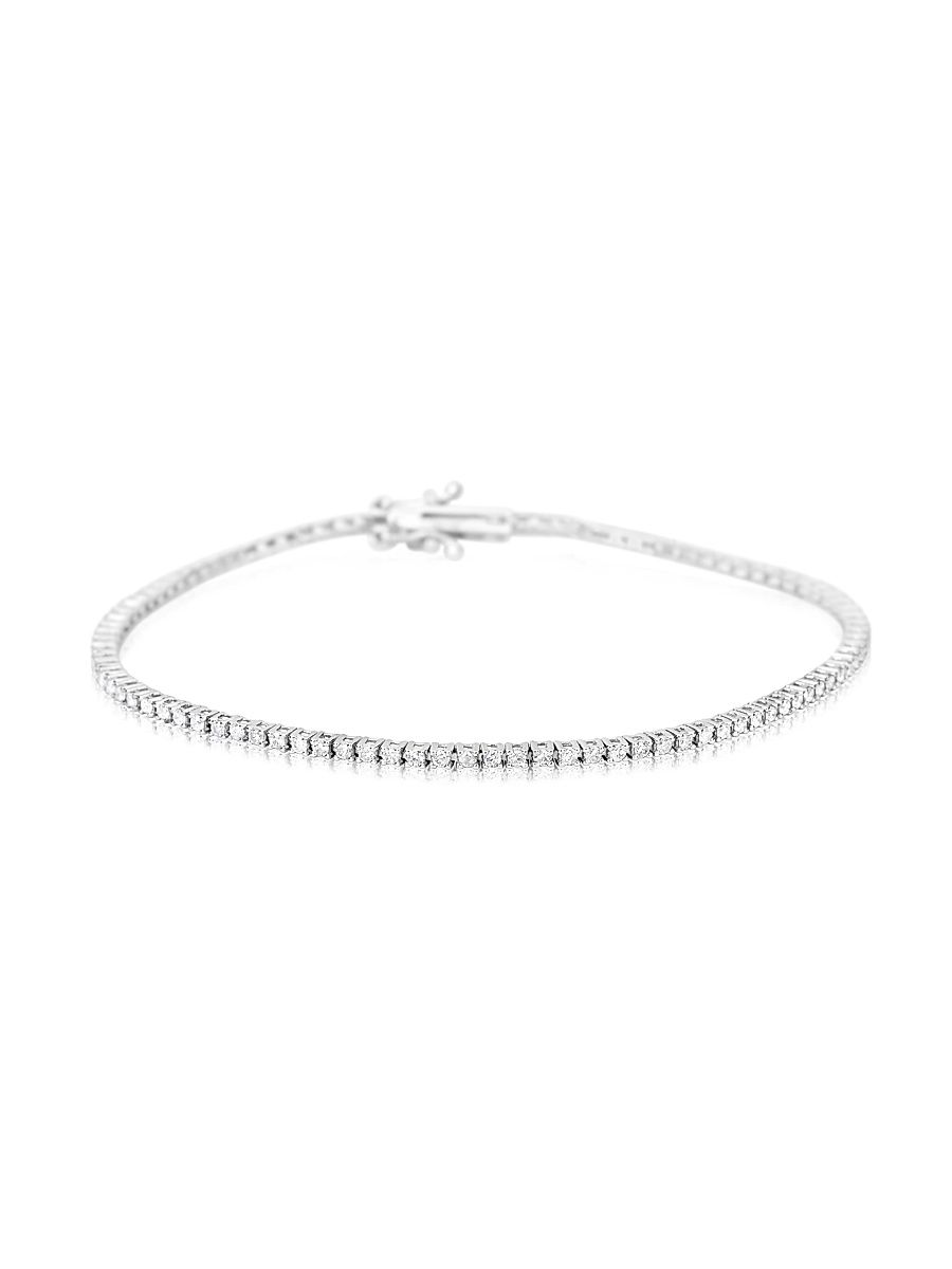 Women's 14K White Gold & 1 TCW Diamond Tennis Bracelet - White Gold