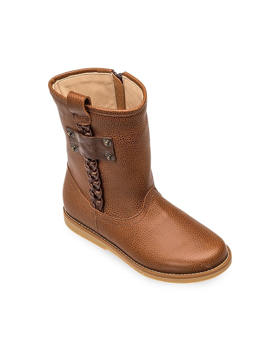 Little Girl's & Girl's Weaved Mid-Calf Boots - Brown - Size 11.5 (Child)