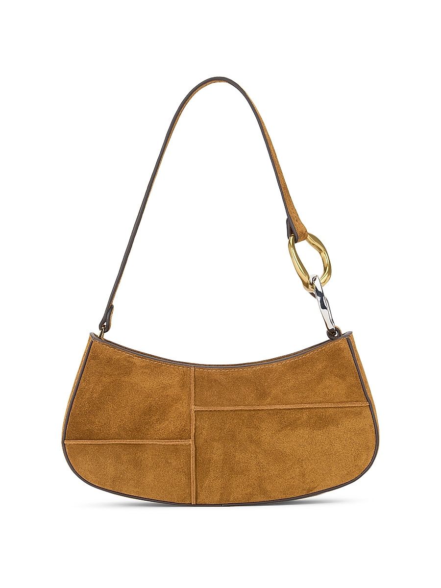Women's Ollie Suede Shoulder Bag - Tan