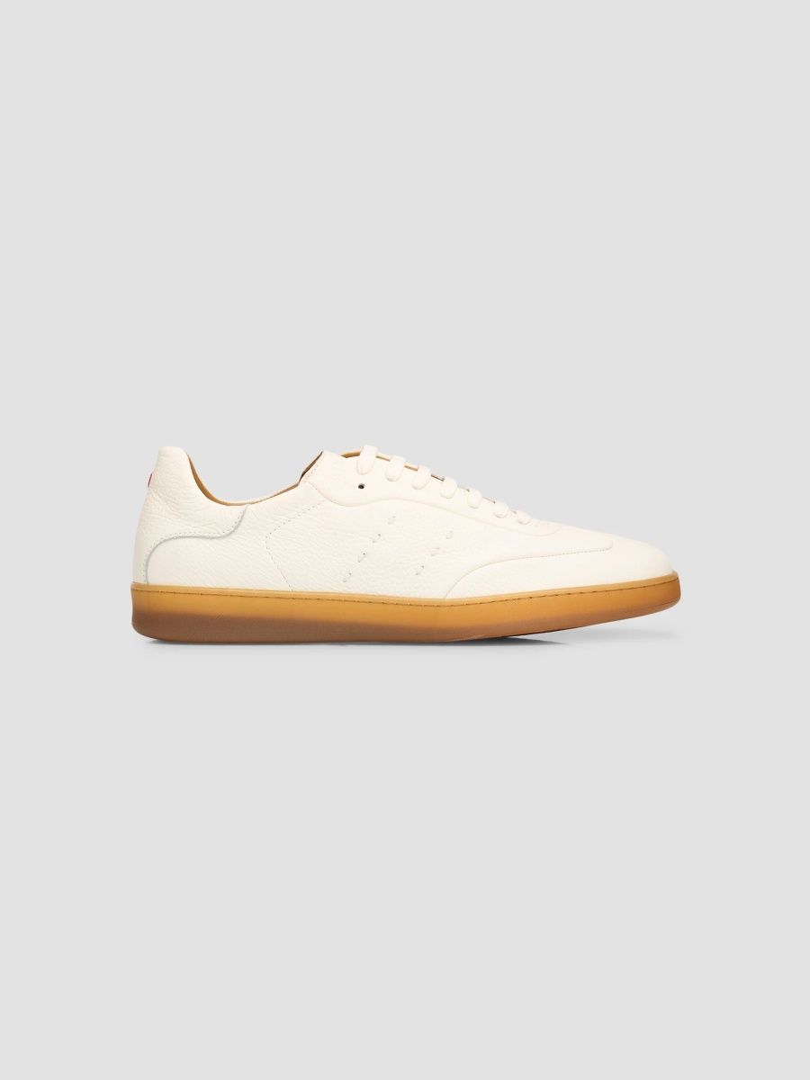 Kiton Men's Leather Low-Top Sneakers - White - Size 7