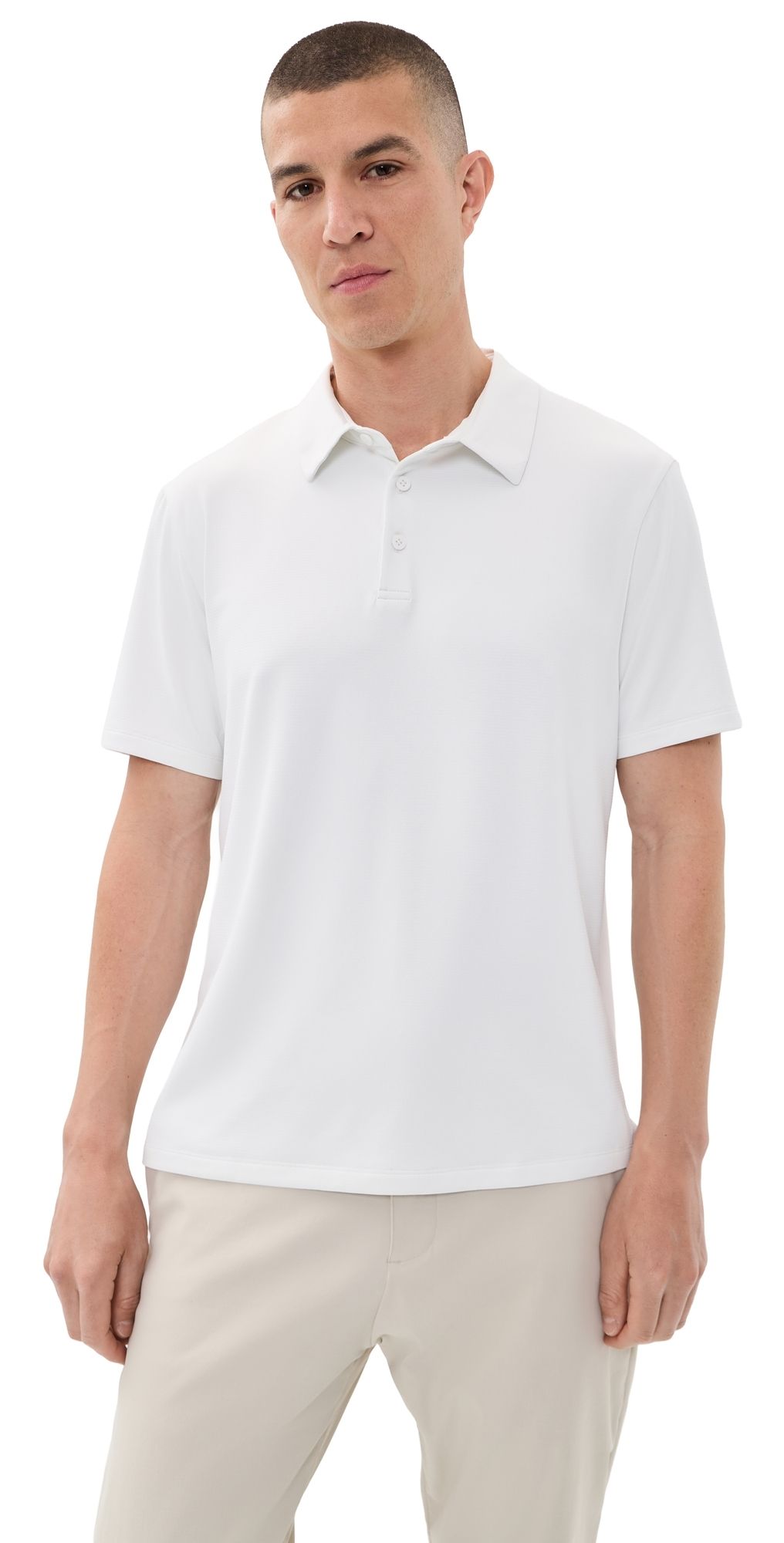 Beyond Yoga All In Active Polo Crisp White XL
