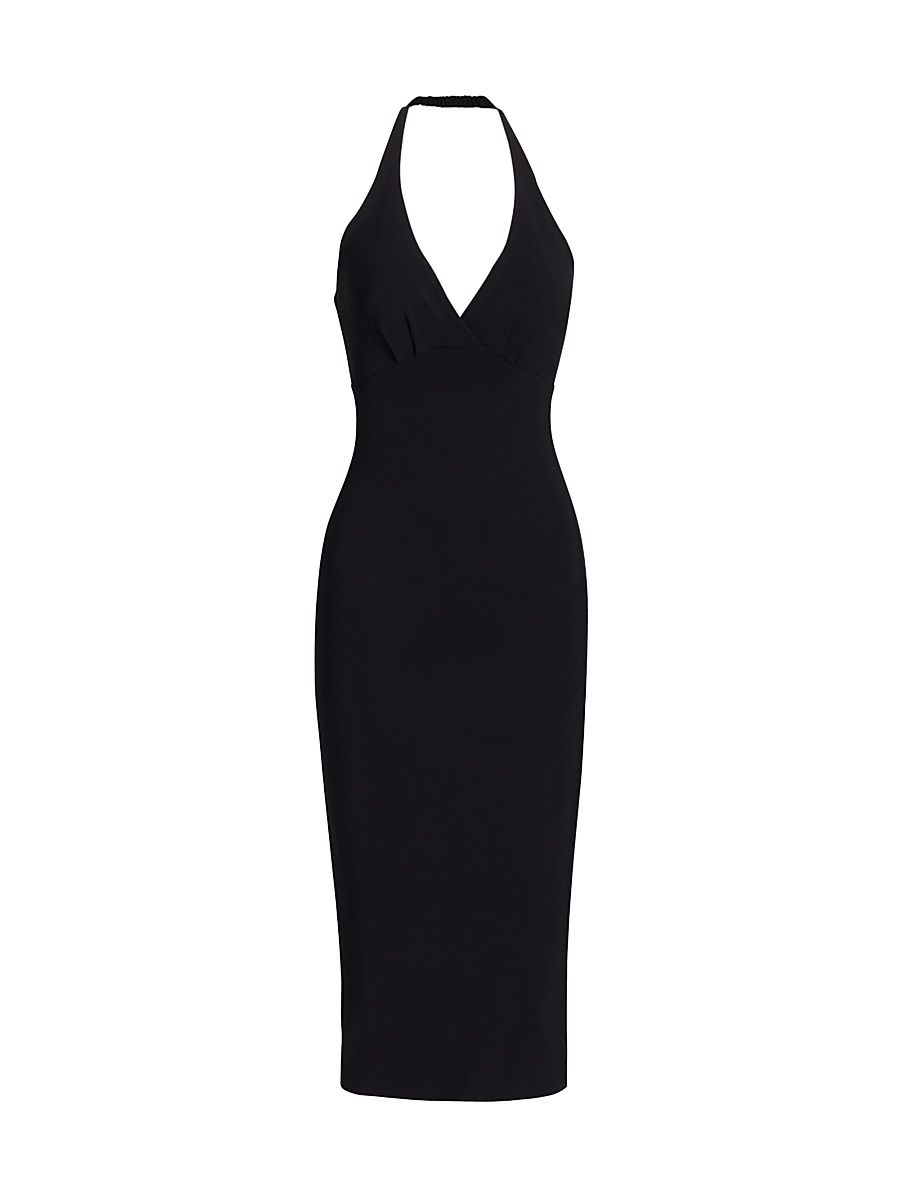 Women's Valorie Halter Sheath Cocktail Dress - Black - Size 14