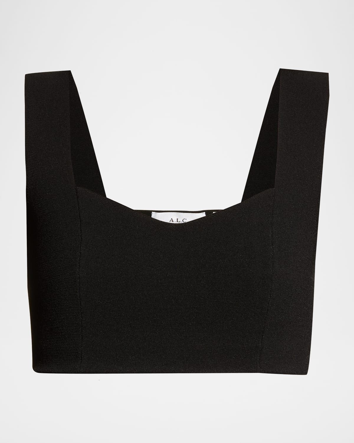 Jordana Seamed Cropped Bra Top