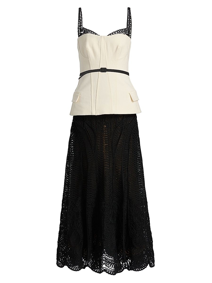 Women's McKinnon Layered Maxi Dress - Ivory - Size 14