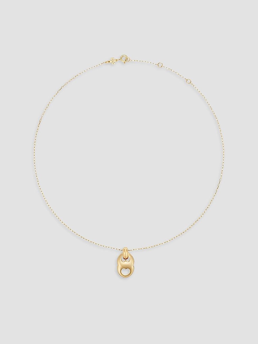 Women's Gemini 18K-Gold-Plated Pendant Necklace - Light Brass