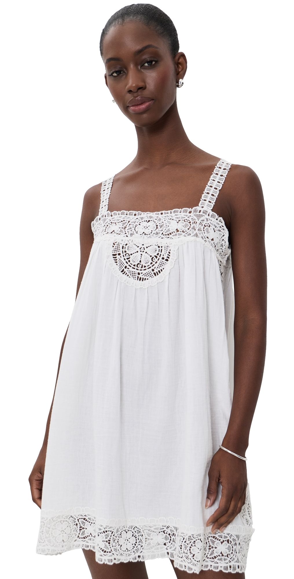 Sea Gardener Tank Dress Cream XXS