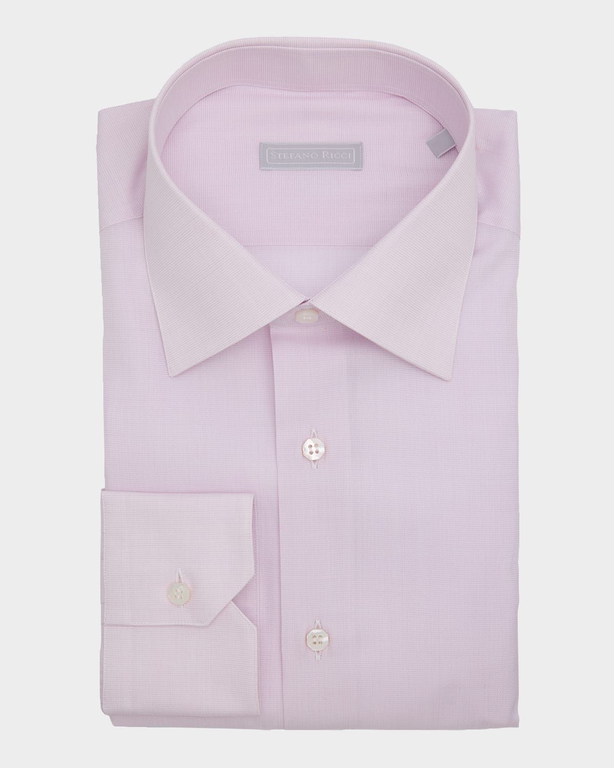 Men & apos;s Cotton Micro-Check Dress Shirt