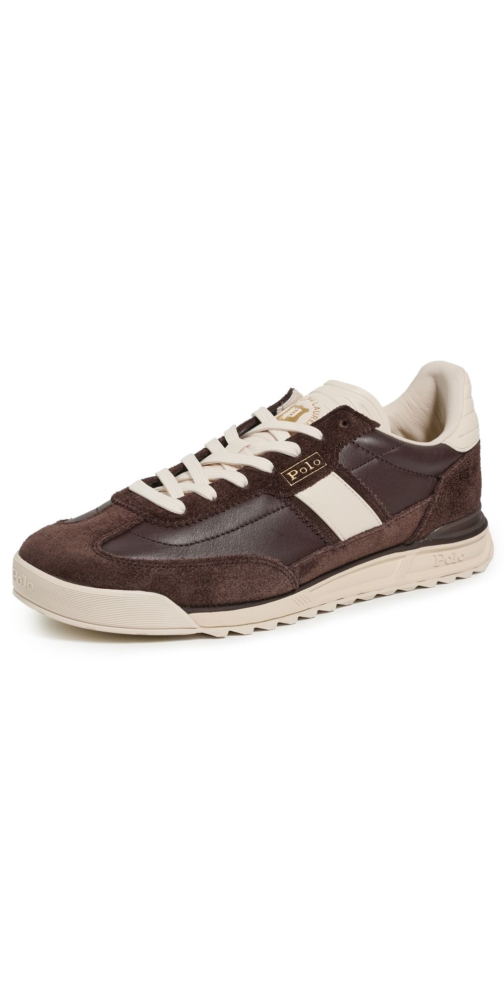 Polo Ralph Lauren Varick Sneakers Dark Chocolate/Ecru 11.5