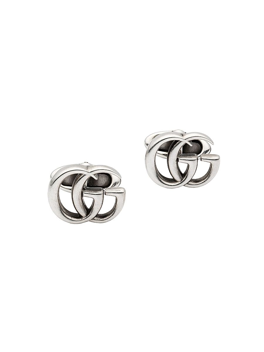 Men's GG Marmont 925 Sterling Silver Cufflinks - Silver