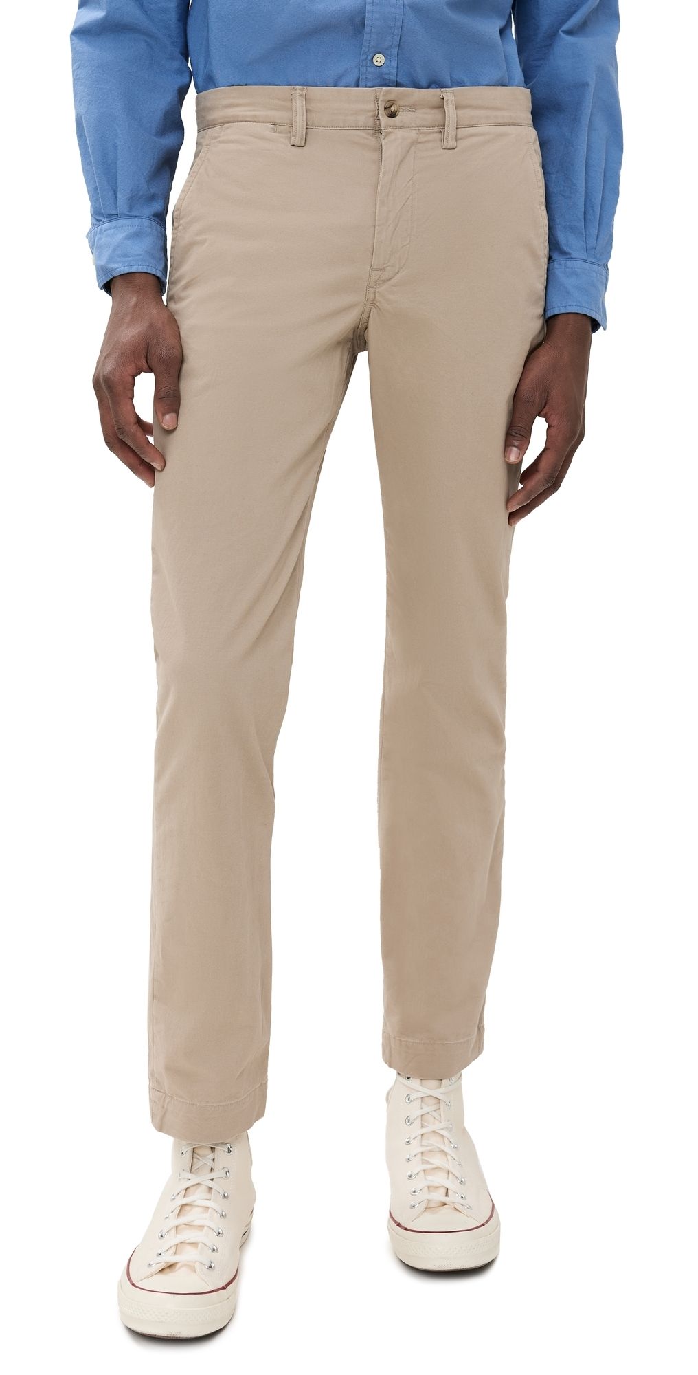 Polo Ralph Lauren Straight Fit Washed Stretch Chino Pants 32 Khaki Tan 36