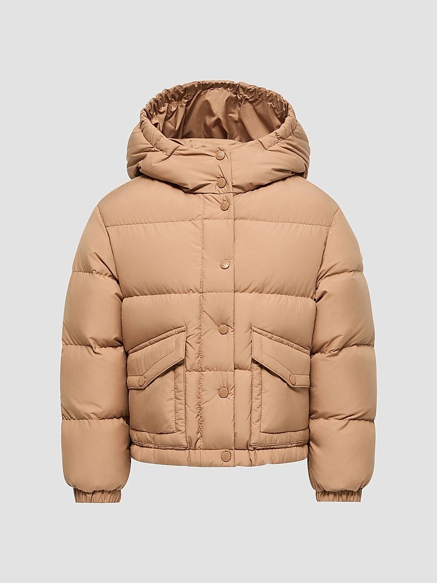 Moncler Girl's Girl's Phelanta Puffer Jacket - Camel Beige - Size 8