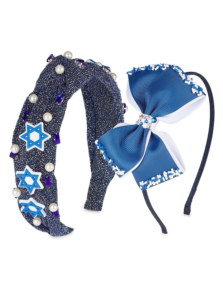 Girl's 2-Piece Hanukkah Headband Set