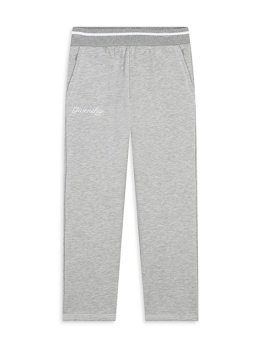 Little Girl's & Girl's Logo Fleece Leggings - Light Grey - Size 6