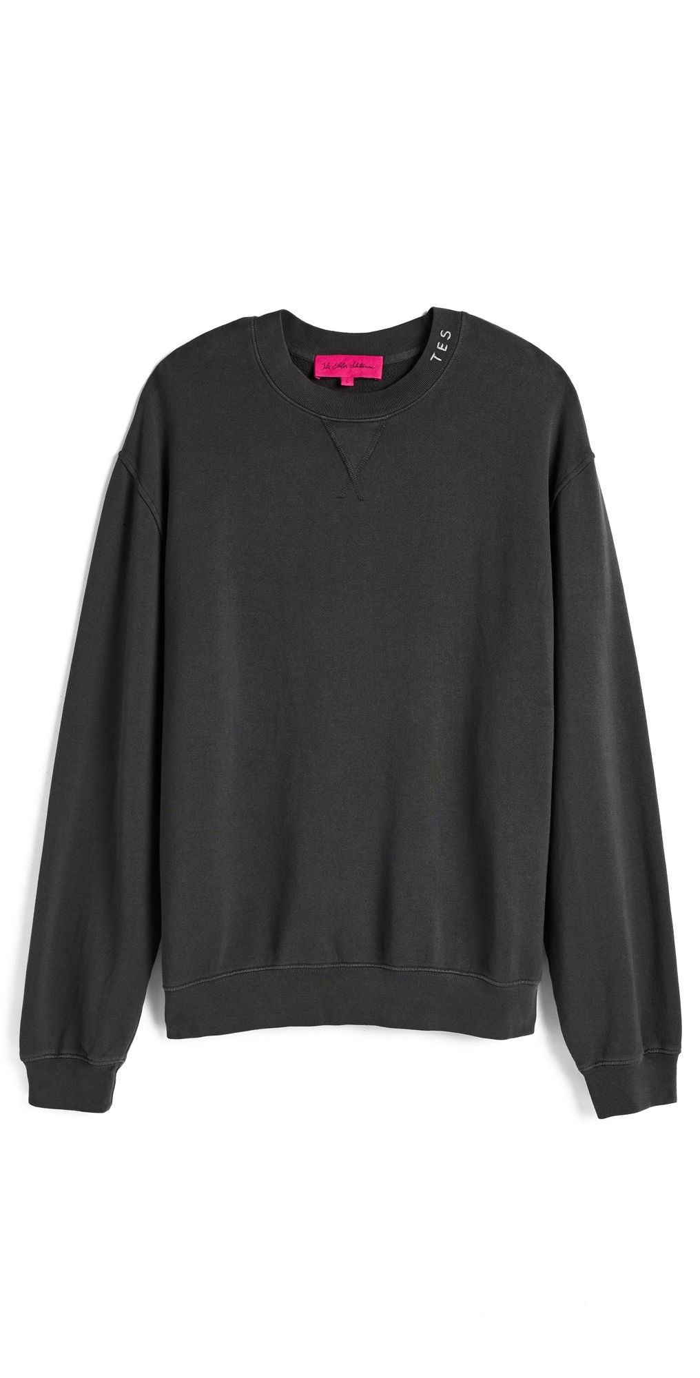 The Elder Statesman Unisex Daily Crew Sweatshirt Coal S