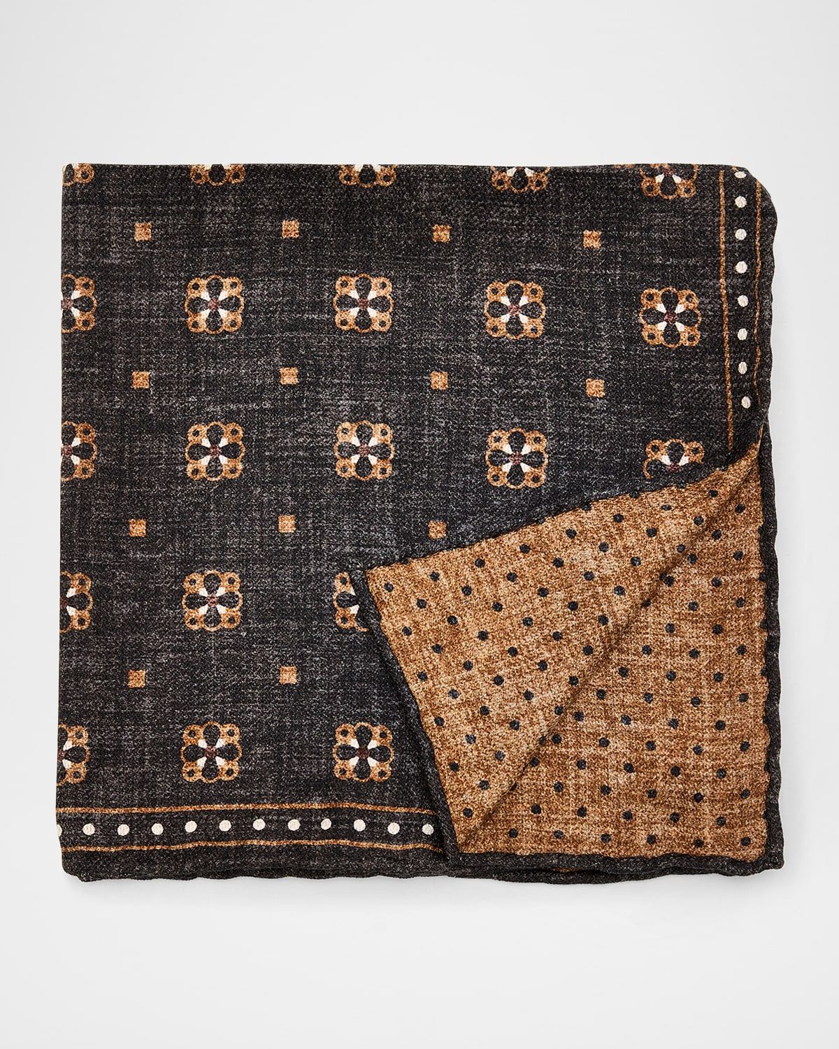 Men & apos;s Geometric Design Silk Pocket Square