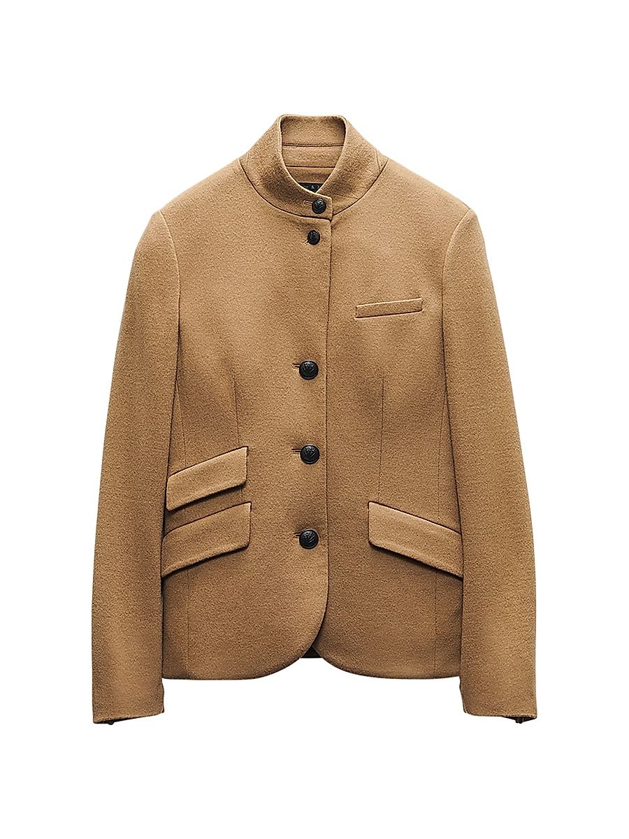 Women's Slade Japanese Wool Blazer - Camel - Size 12