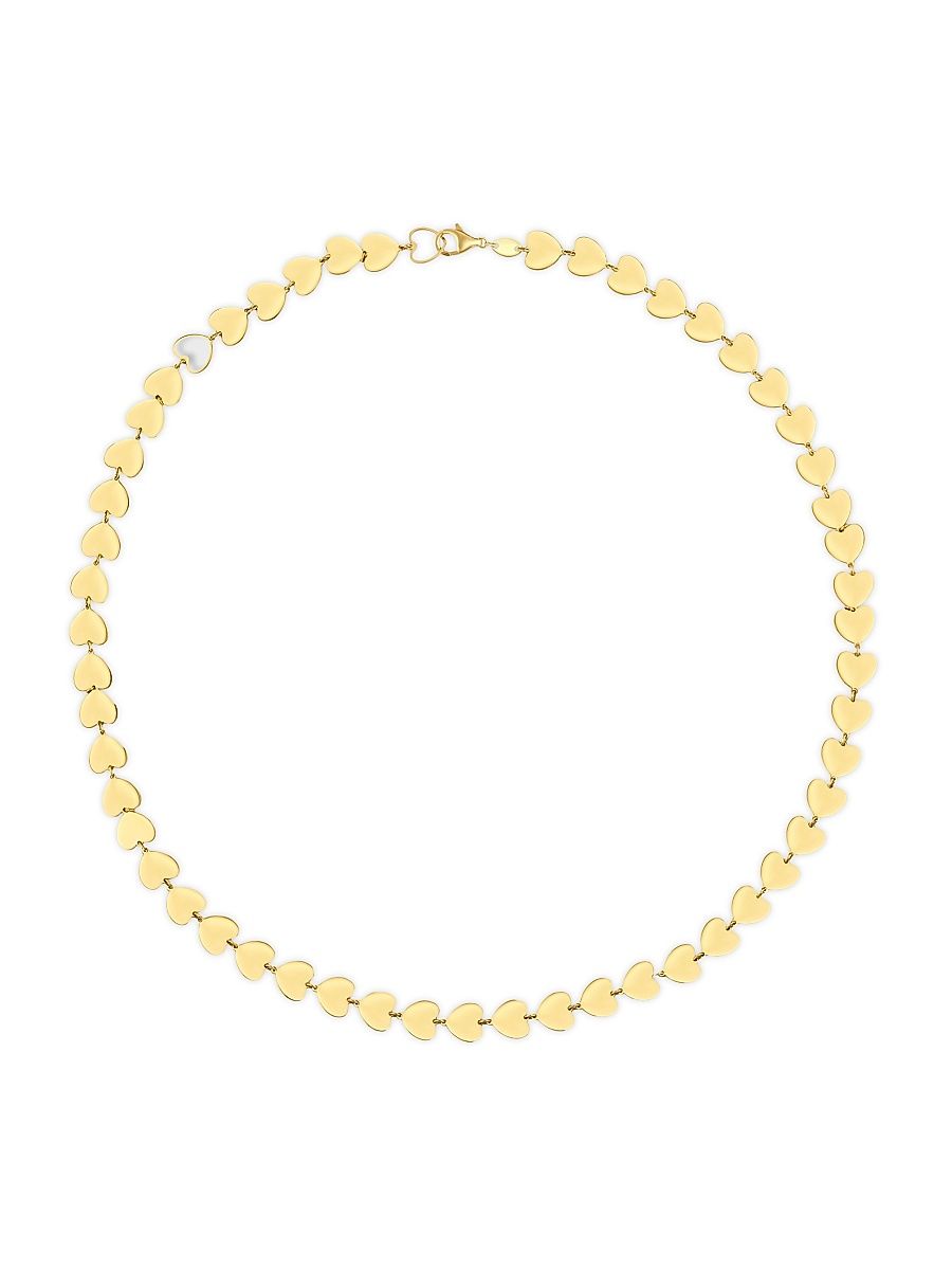 Women's Love 14K Yellow Gold Heart Necklace - Gold