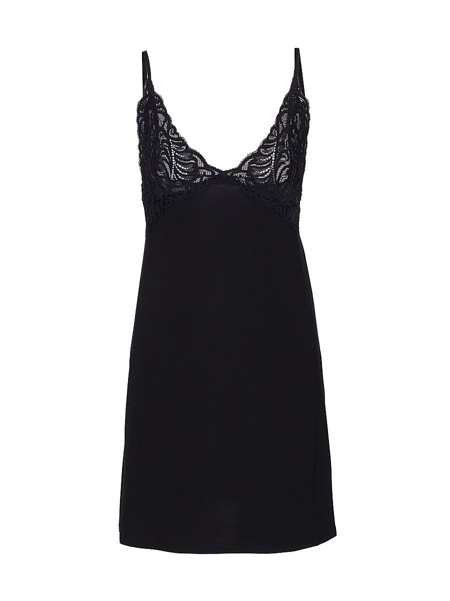 Women's Feathers Essentials Chemise - Black - Size Small
