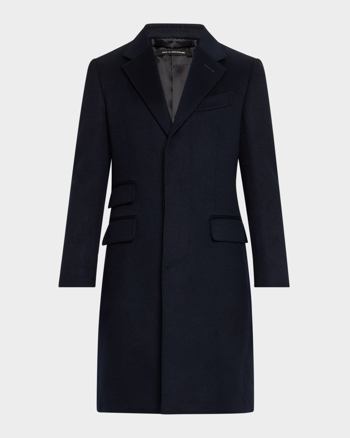 Men & apos;s Tailored Wool-Cashmere Topcoat