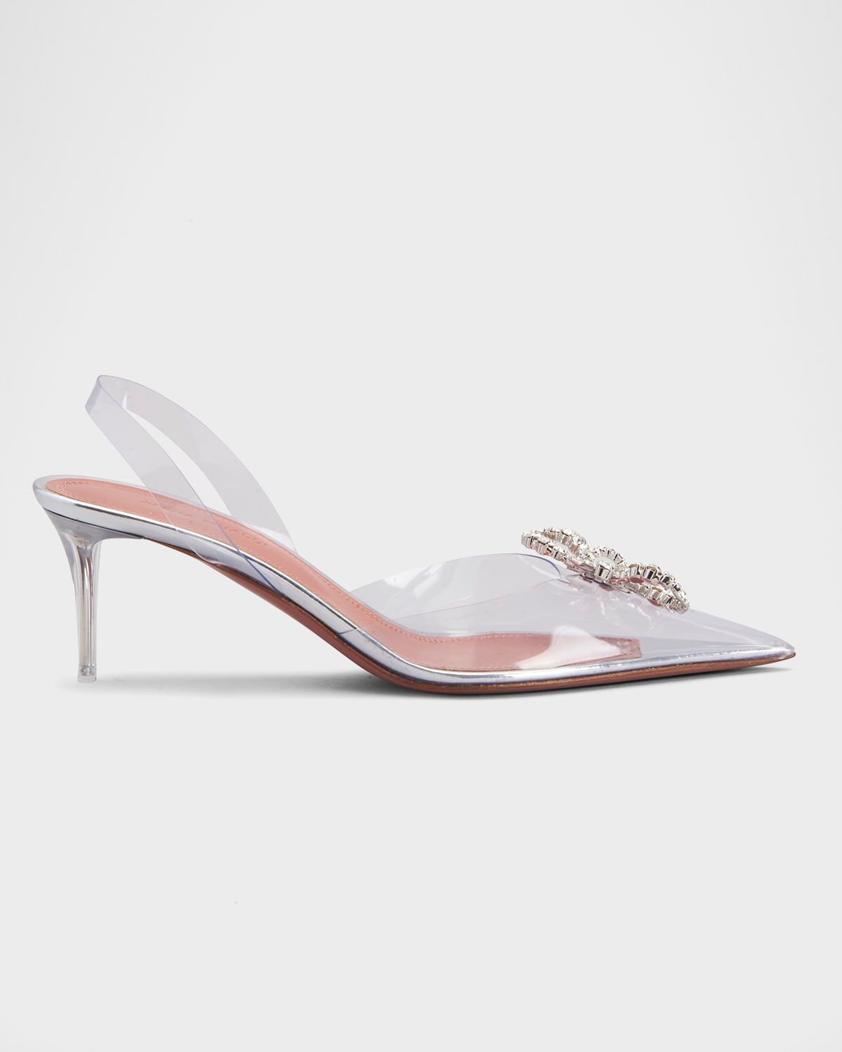Rosie Clear Bow Halter Pumps