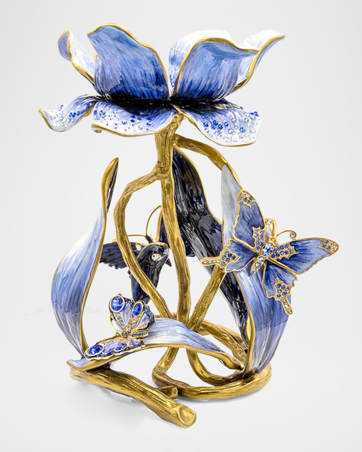 Meredith Floral 9" Pillar Candle Holder