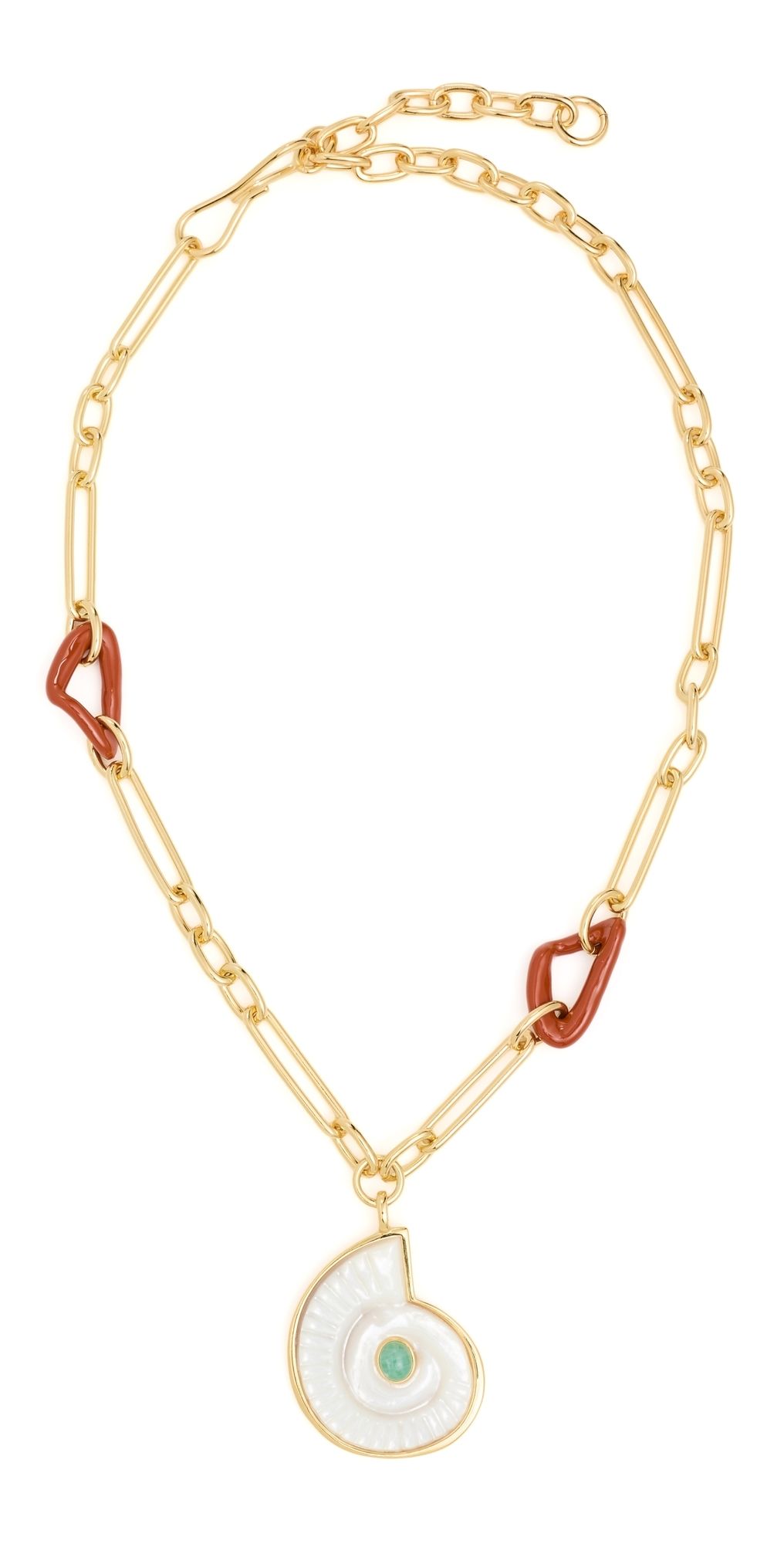 Lizzie Fortunato Sirena Shell Necklace White One Size