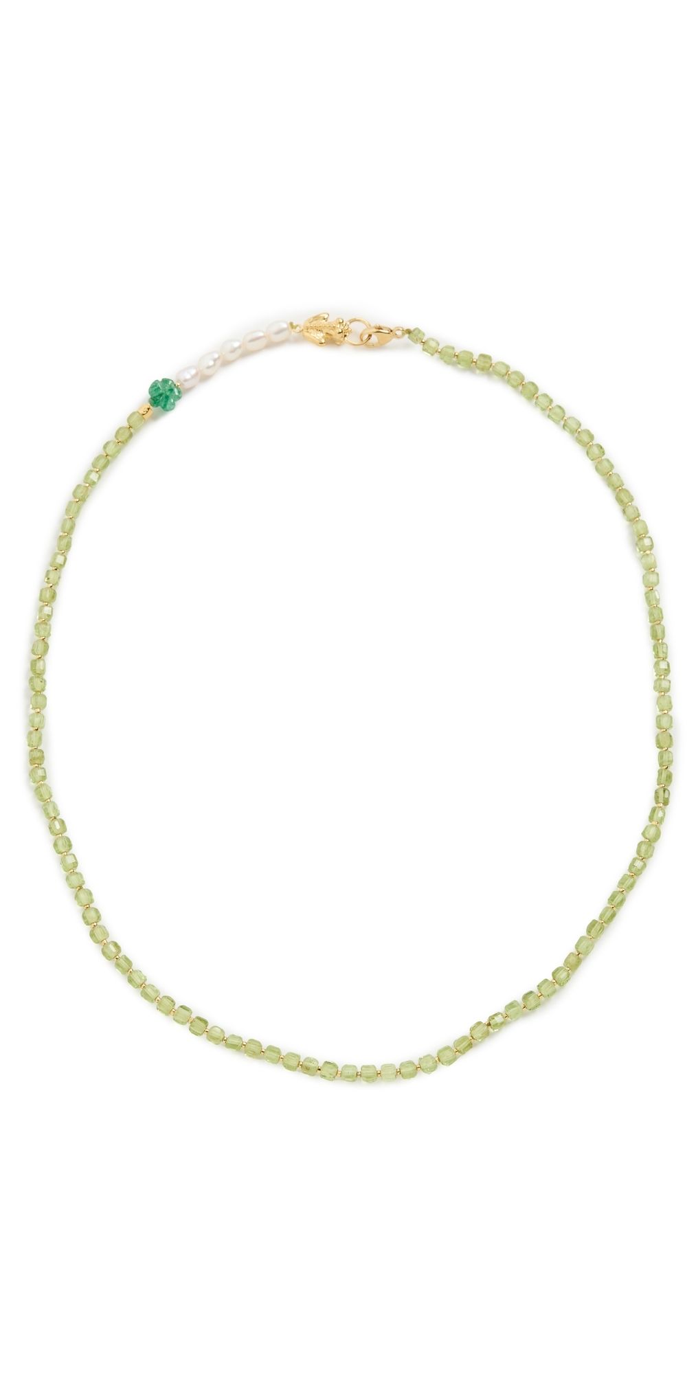 Chan Luu Lottie Necklace Peridot Mix One Size