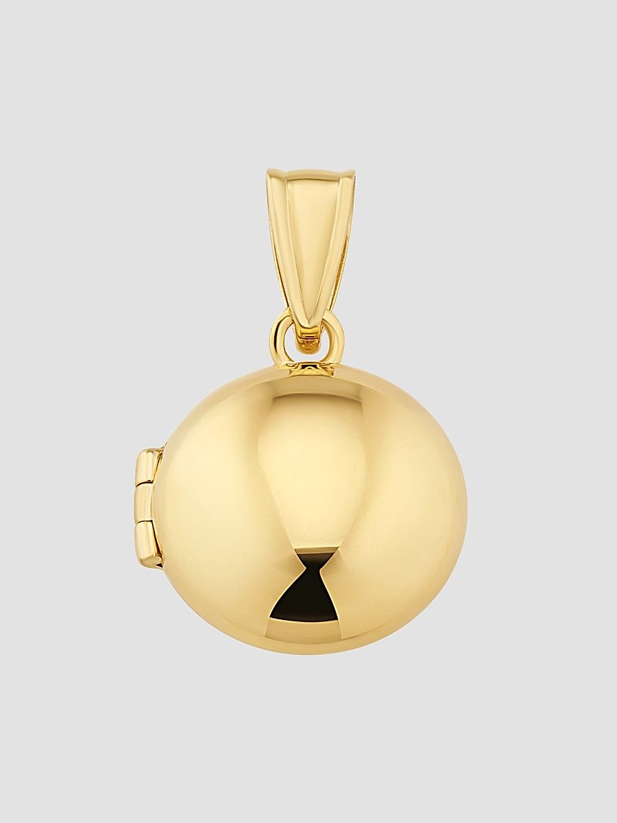 Women's Round Locket in 14K Yellow Gold - Gold