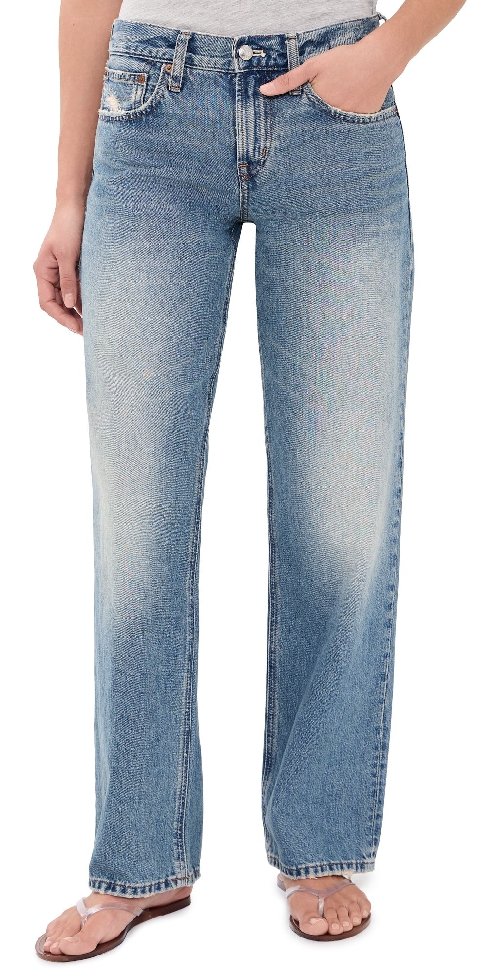 Madewell The Low-Rise Loose Jeans Solstice Wash 24