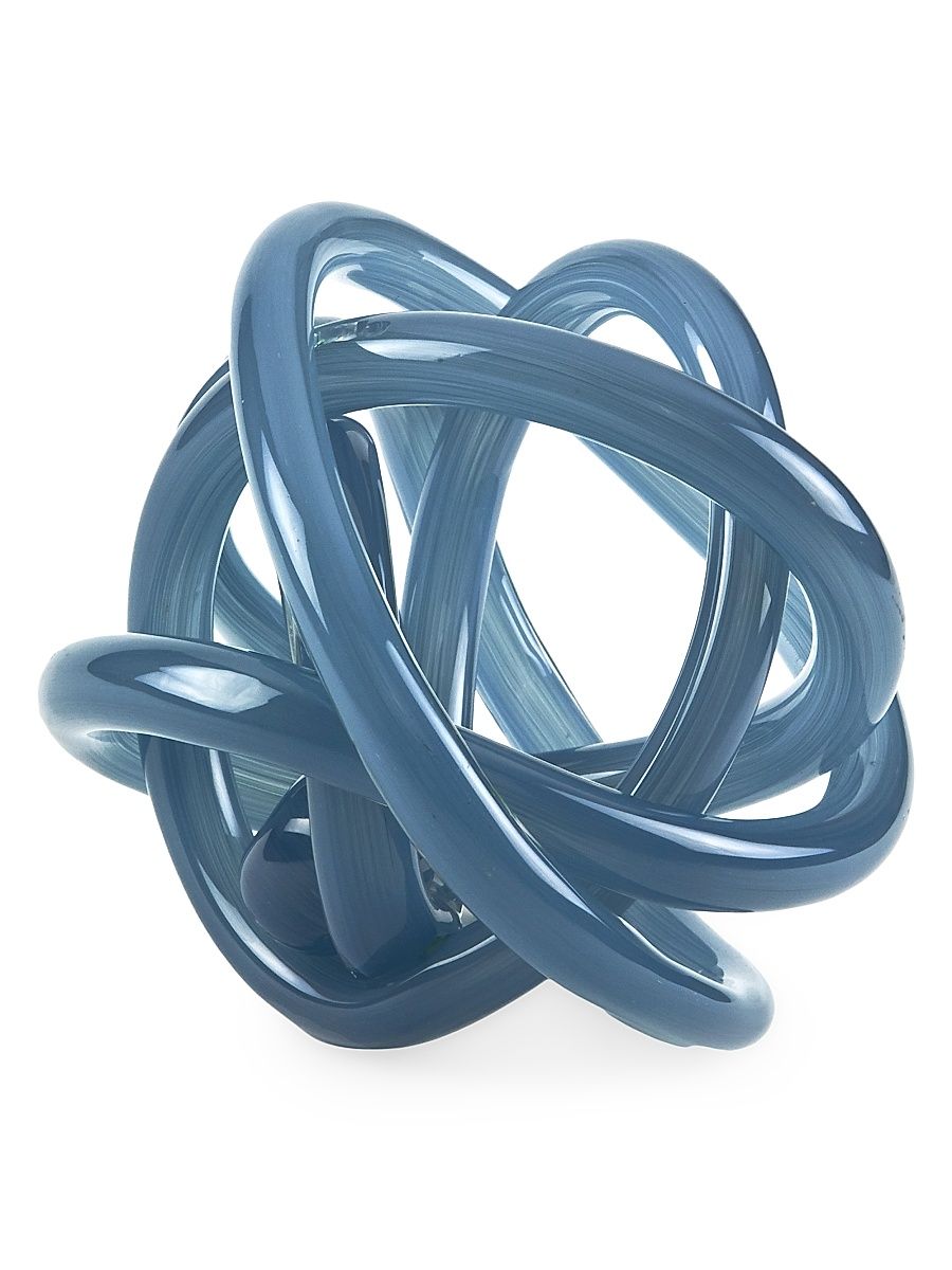 Tizo Decorative Glass Knot - Turquoise