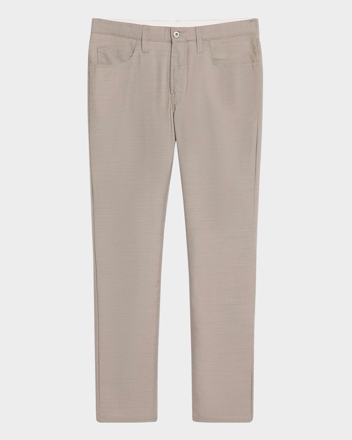 Men & apos;s Textured Wool 5-Pocket Pants